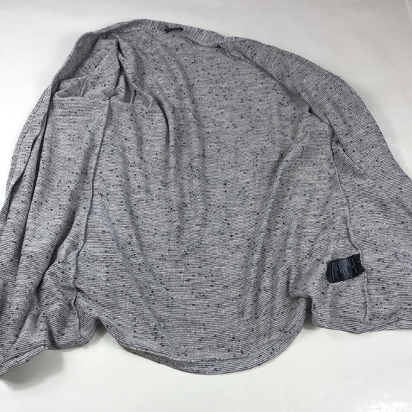 Sparkle & Fade Gray Black Speckled 2 Pocket Cardigan Size Large - Picture 5 of 10
